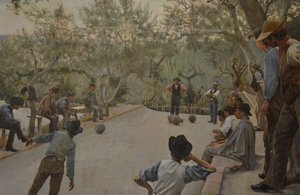 The Game of Bocce (detail) by Ruggero Focardi